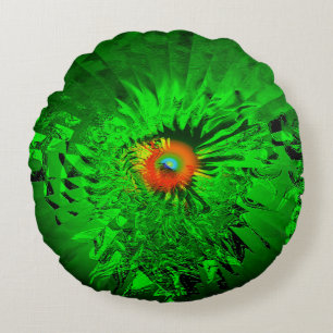Psychedelisches Auge...... Rundes Kissen