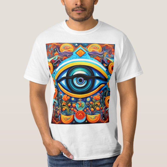 Psychedelisches Auge T-Shirt (Vorderseite)