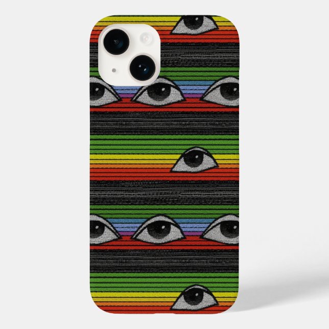Psychedelisches Augenmuster Case-Mate iPhone 14 Hülle (Rückseite)
