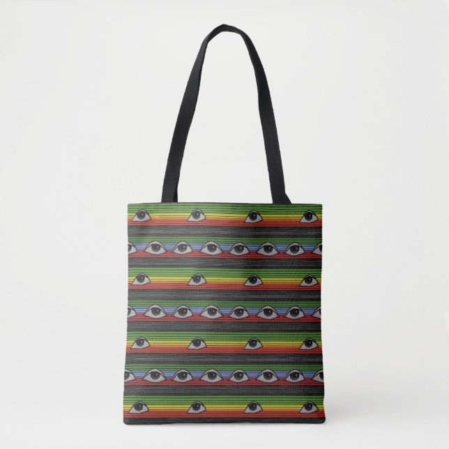 Psychedelisches Augenmuster Tasche (Vorderseite)