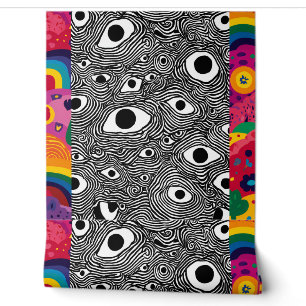Psychedelisches Augenmuster-Wallpaper - Trippy Opt Tapete