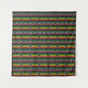 Psychedelisches Augenmuster Wandteppich