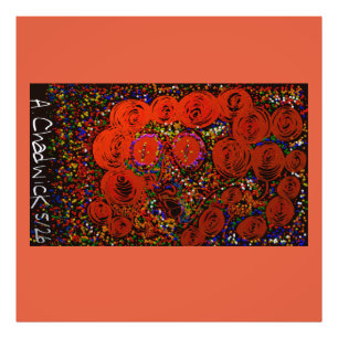 Psychedelisches Blumenkäfermädchen Fotodruck