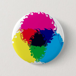 Psychedelisches CMYK Button