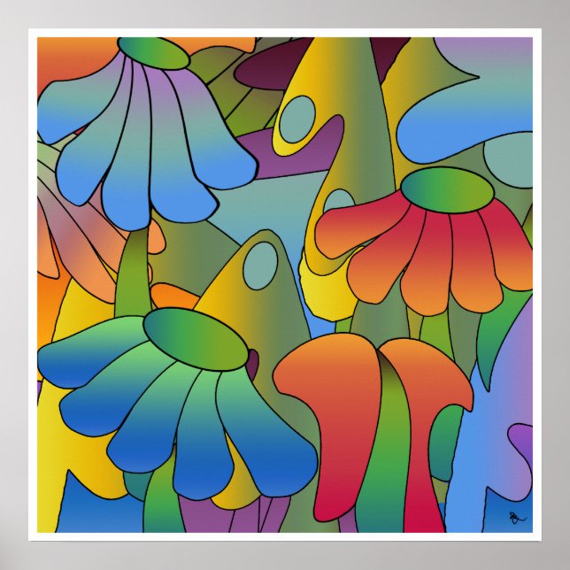 Psychedelisches Daydream Poster (Vorne)