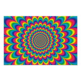 Psychedelisches Design Fotodruck