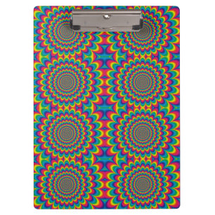 Psychedelisches Design Klemmbrett