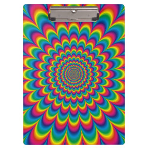 Psychedelisches Design Klemmbrett
