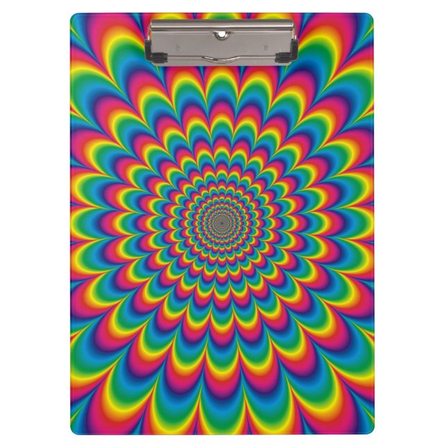Psychedelisches Design Klemmbrett (Vorderseite)