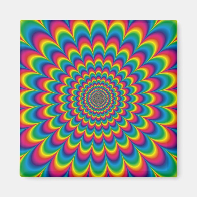 Psychedelisches Design Magnet (Vorne)