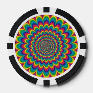 Psychedelisches Design Pokerchips