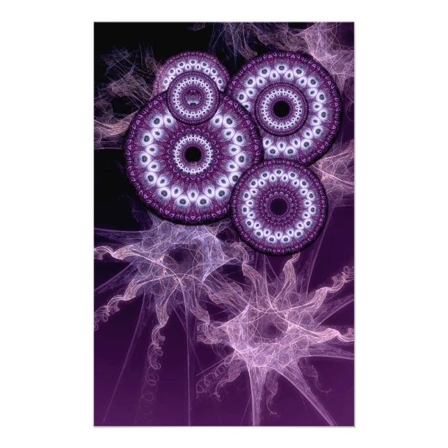 Psychedelisches Doorways Lila Fantasy Foto (Vorne)