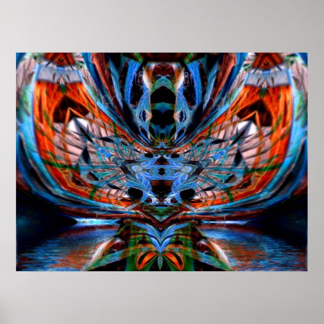 Psychedelisches DragonFly-Poster Poster (Vorne)
