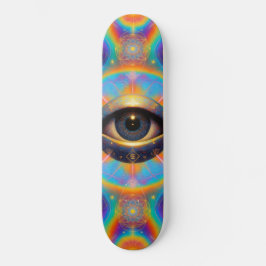 Psychedelisches Drittes Auge Skateboard – Heilige