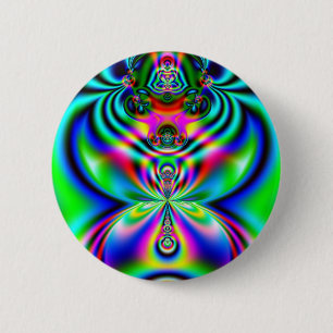 Psychedelisches Flutterby Button