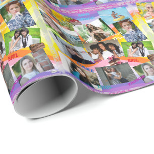 Psychedelisches Foto Geschenk Wrap HAMbWG Geschenkpapier