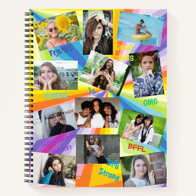Psychedelisches Foto Notebook HAMbWG Notizbuch (Vorderseite)