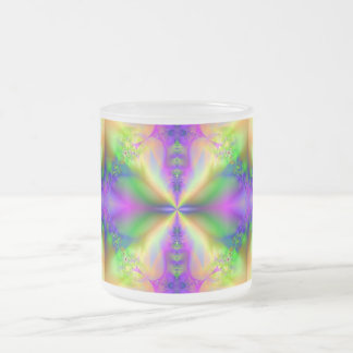 Psychedelisches Fraktal 85 ~ Mattierte Glass-Tasse Mattglastasse