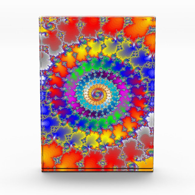 Psychedelisches Fraktal Fotoblock (Vorderseite)