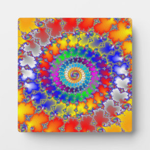 Psychedelisches Fraktal Fotoplatte