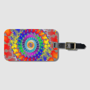 Psychedelisches Fraktal Gepäckanhänger