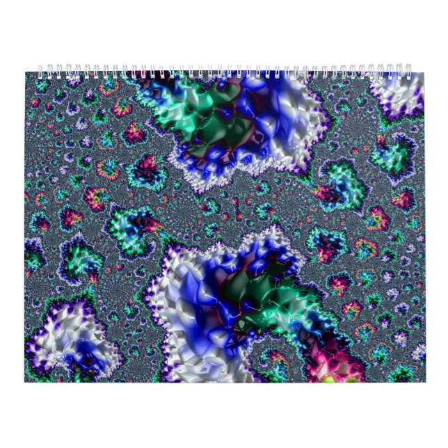 Psychedelisches Fraktal Kalender (Titelbild)