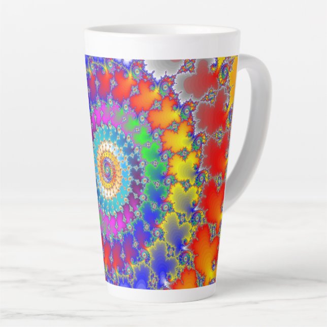 Psychedelisches Fraktal Milchtasse (Rechte Ecke)