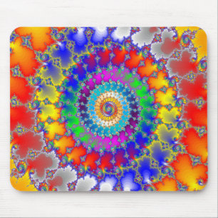 Psychedelisches Fraktal Mousepad