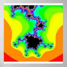 Psychedelisches Fraktal-Poster