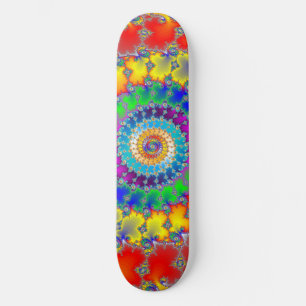 Psychedelisches Fraktal Skateboard