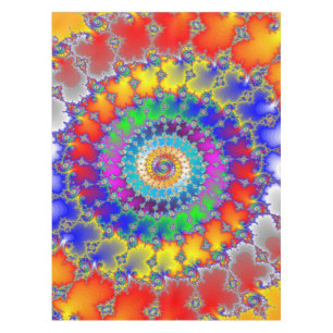 Psychedelisches Fraktal Tischdecke