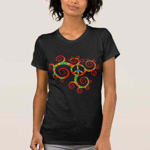 Psychedelisches Friedenssymbol T-Shirt
