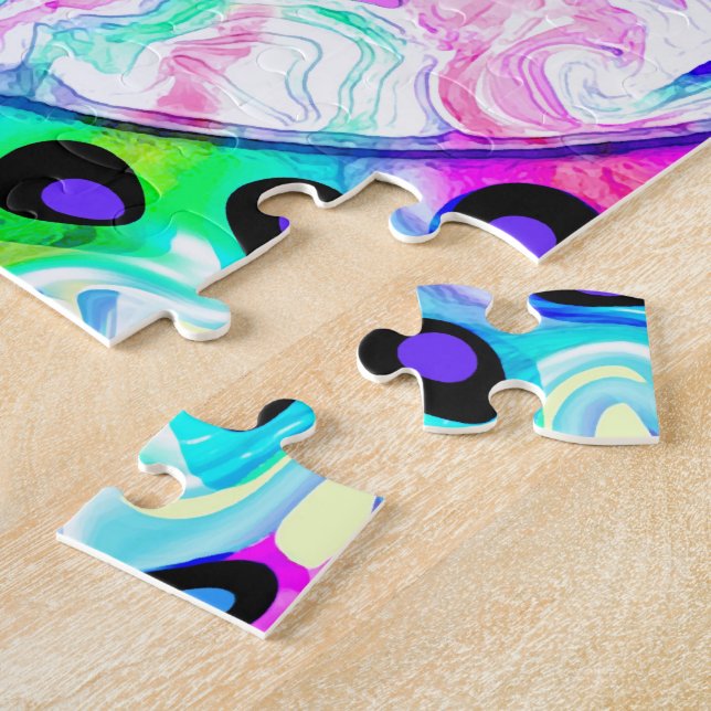 Psychedelisches Friedenszeichen Abstract (Seite)