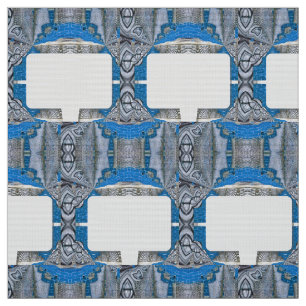 Psychedelisches Fun Fraktal Muster & Text Stoff