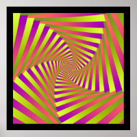 Psychedelisches Fünf-Arm-Spiral-Poster