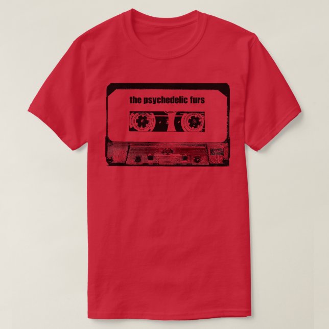 Psychedelisches Furs Kassettenband T-Shirt (Design vorne)