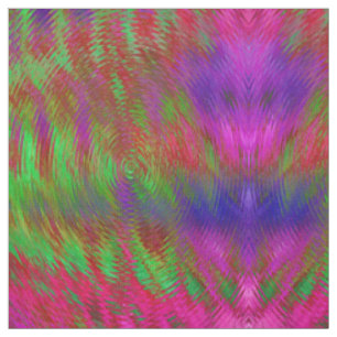 Psychedelisches geometrisches Druckneongewebe Stoff