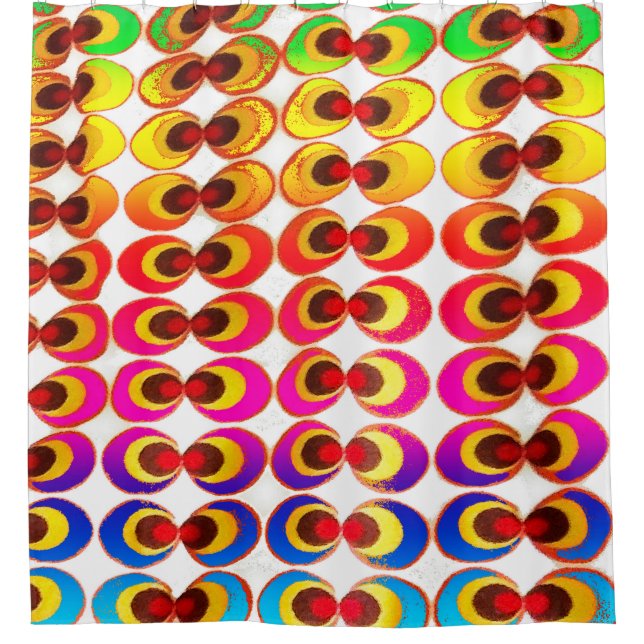 Psychedelisches Gewebe Duschvorhang (Vorderseite)
