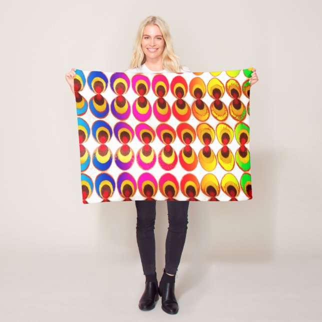 Psychedelisches Gewebe Fleecedecke (Beispiel)