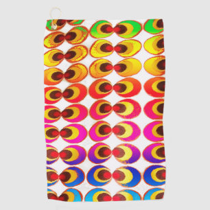 Psychedelisches Gewebe Golfhandtuch