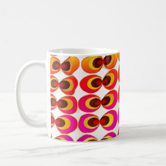 Psychedelisches Gewebe Kaffeetasse (Links)