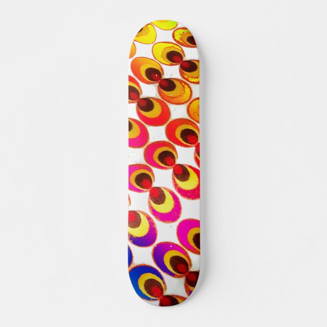 Psychedelisches Gewebe Skateboard (Vorne)
