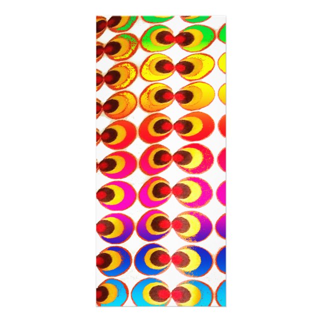 Psychedelisches Gewebe Werbekarte (Vorne)