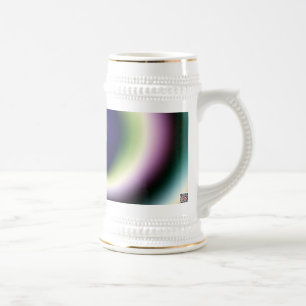 Psychedelisches Herz Bierglas