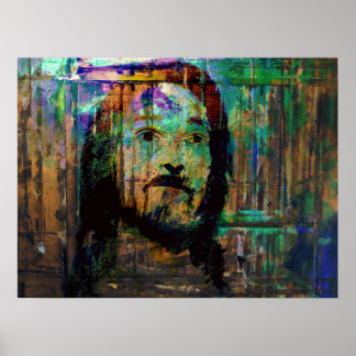 Psychedelisches Jesusposter Poster