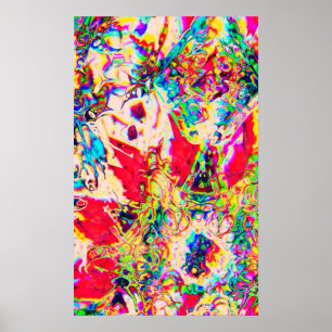 Psychedelisches Kaleidoskop-Plakat Poster