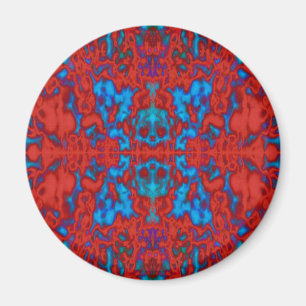 Psychedelisches Kaleidoskopmuster Magnet