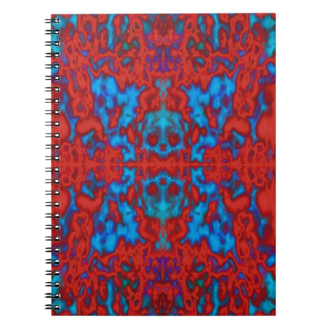 Psychedelisches Kaleidoskopmuster Notizblock (Vorderseite)