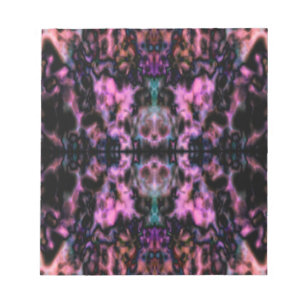 Psychedelisches Kaleidoskopmuster Notizblock