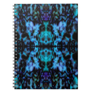 Psychedelisches Kaleidoskopmuster Notizblock